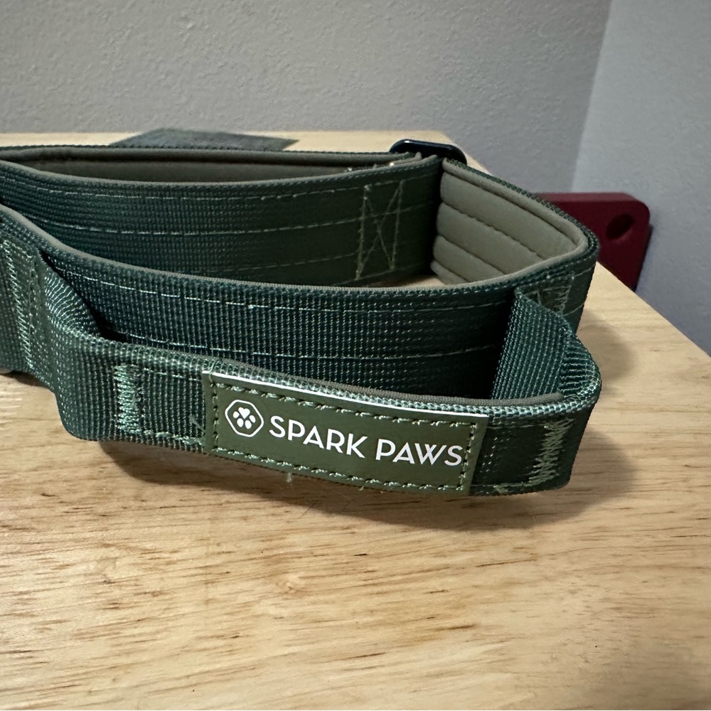 Spark Paws Tactical Green Dog Harness